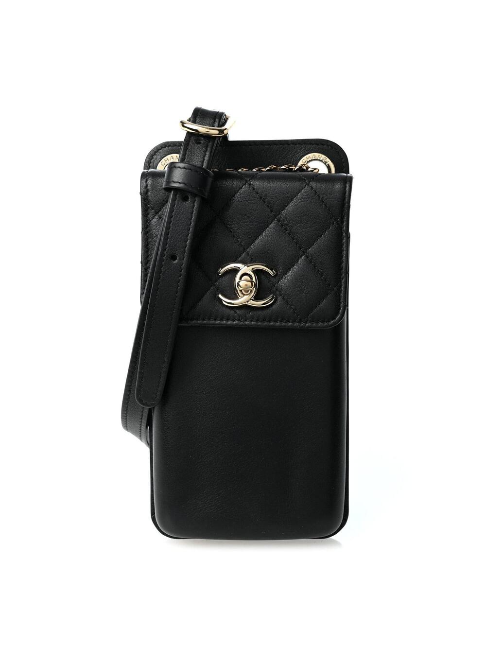 Chanel Lambskin Quilted Phone Holder #346209C17B